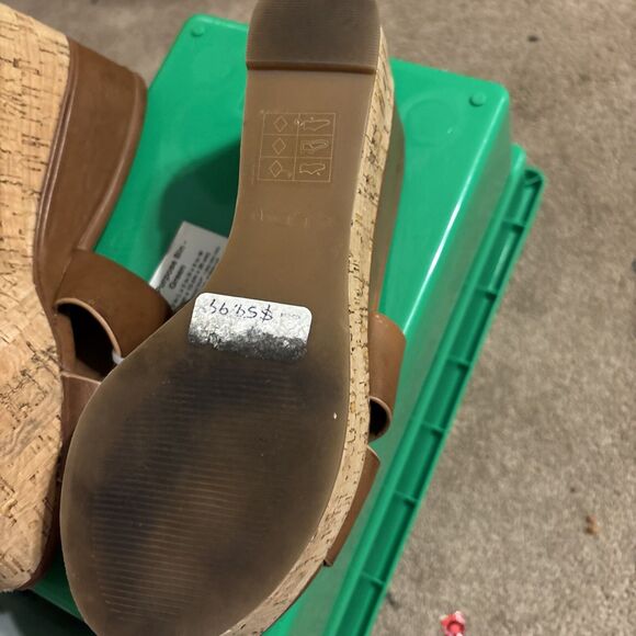 Aldo Wedge Brown Platform Sandals Shoes Size 37 US 6.5 Excellent Condition - Picture 5 of 7